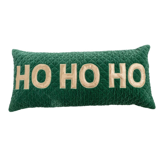 Ho Ho Ho Christmas Lumbar Pillow, 36" Long